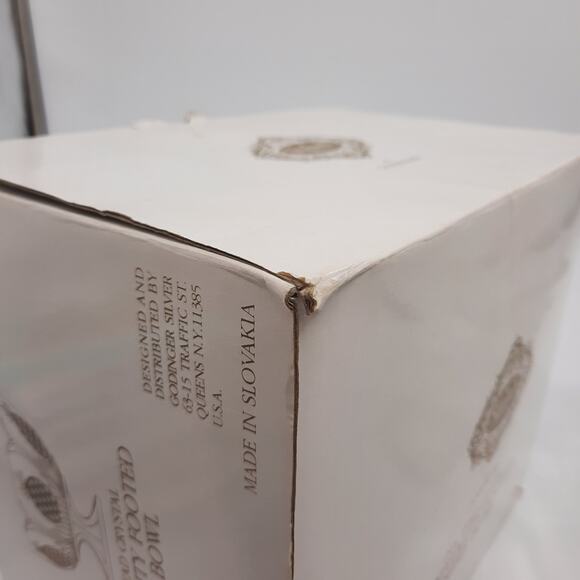 ShannoN Crystal by Godinger Lead Crystal Hospitality Pineapple Footed Bowl - Picture 13 of 16